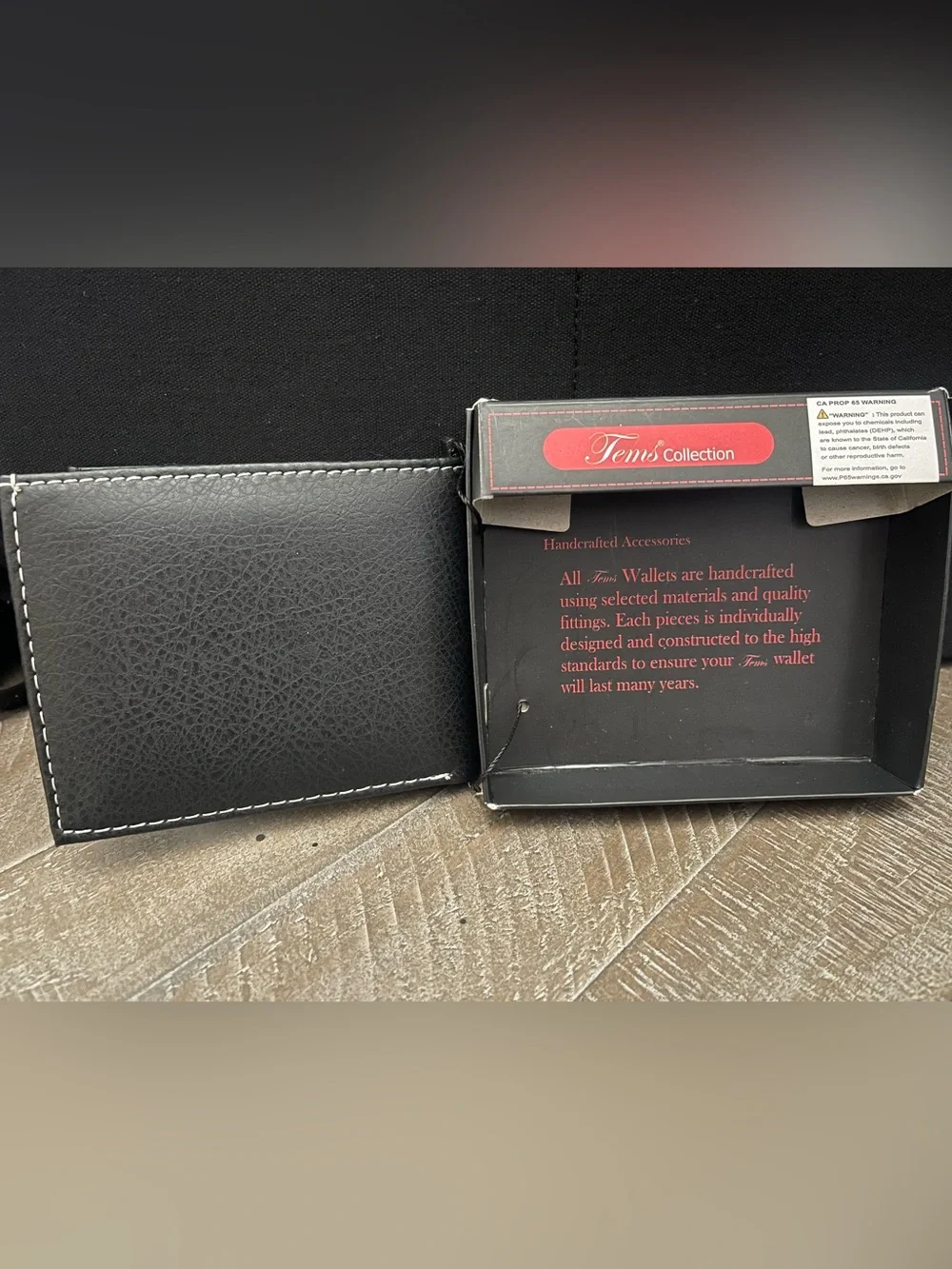 Toms Collection Black Embroidered Virgin Mary Card Wallet